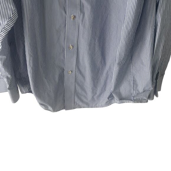 Ariat Men's XXL Blue Striped Western Cowboy Long Sleeve Button Up Shirt - Picture 3 of 10